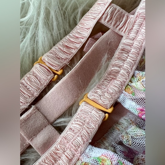 For Love and Lemons Pink Floral April Bloom Garter Belt - Picture 9 of 9